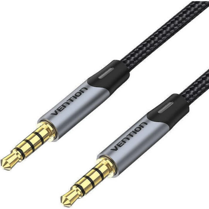 Vention Καλώδιο Ήχου Βαμβακερή Πλεξούδα 3.5mm TRS αρσενικό-αρσενικό 10m Πράσινο (BAYGL)