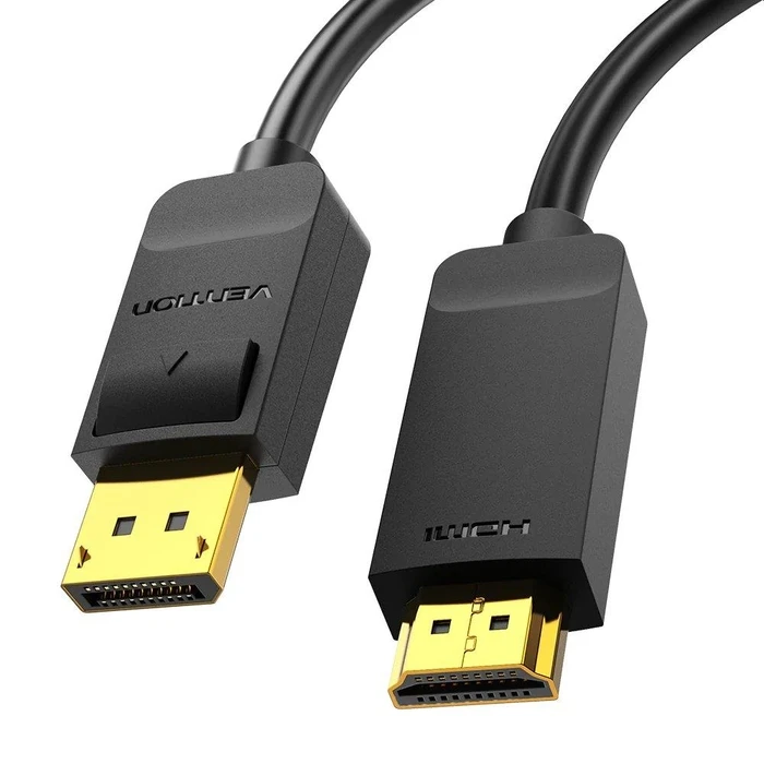 VENTION Καλώδιο DisplayPort σε HDMI 3 Μέτρα Μαύρο HAGBI