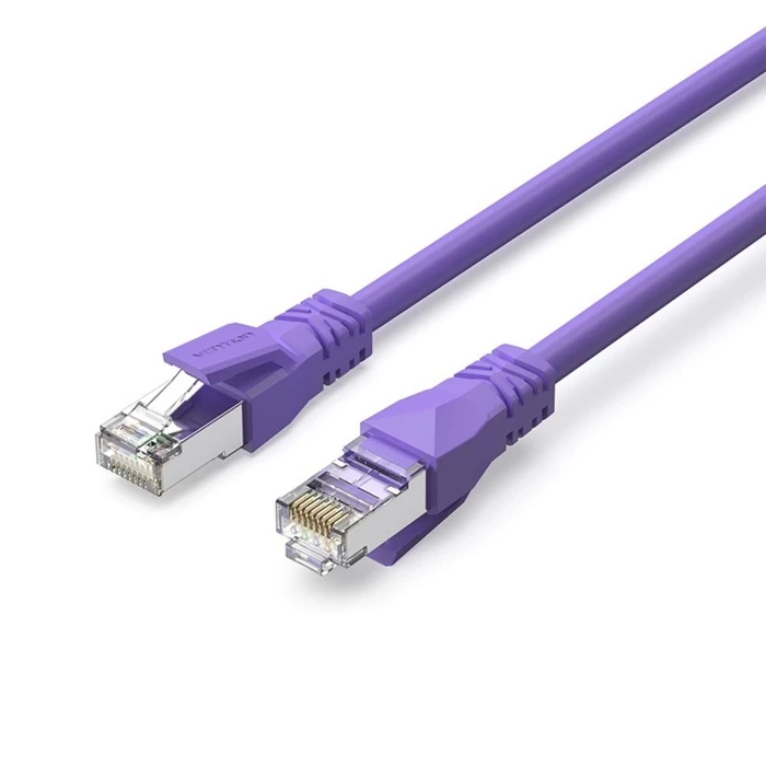 Network Cable VENTION Cat 6A SFTP Industrial Flexible Patch Cable 0.2 m Purple