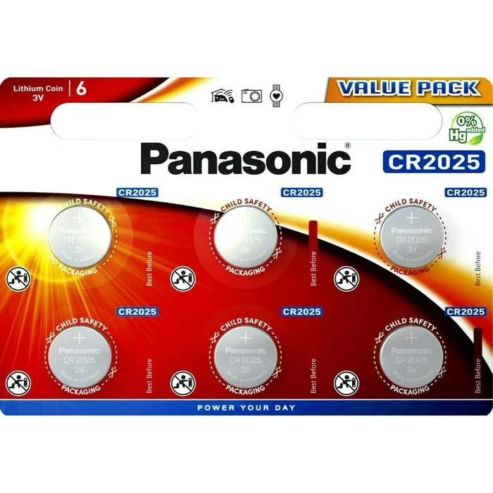 Panasonic Μπαταρία Κουμπί CR2025 Mini Lithium