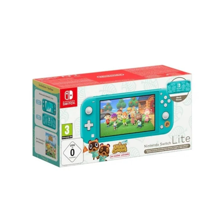 Nintendo Switch Lite Console Animal Crossing Turquoise