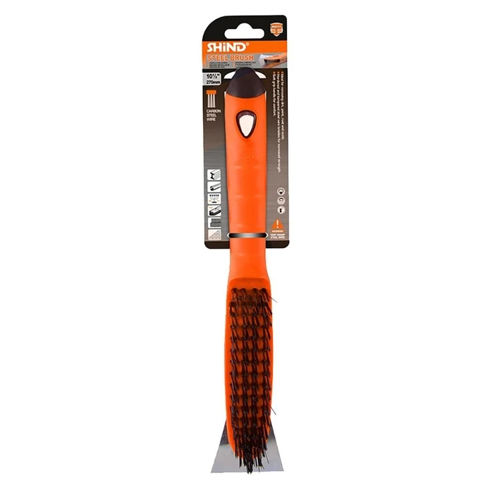 Hand Wire Brush with Scraper SHIND 270 mm