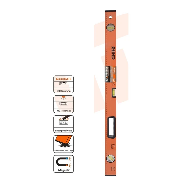 Shind Aluminum Folding Ruler With Eyes 80 cm