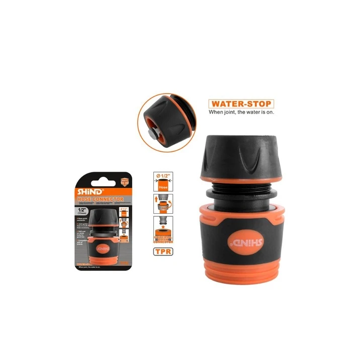 SHIND Ταχυσυνδεσμος Με Βαλβιδα Στοπ 1 2 SHI 37669