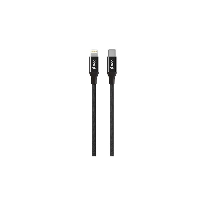TTEC Καλώδιο USB C σε Lightning AlumiCable 150cm Μαύρο