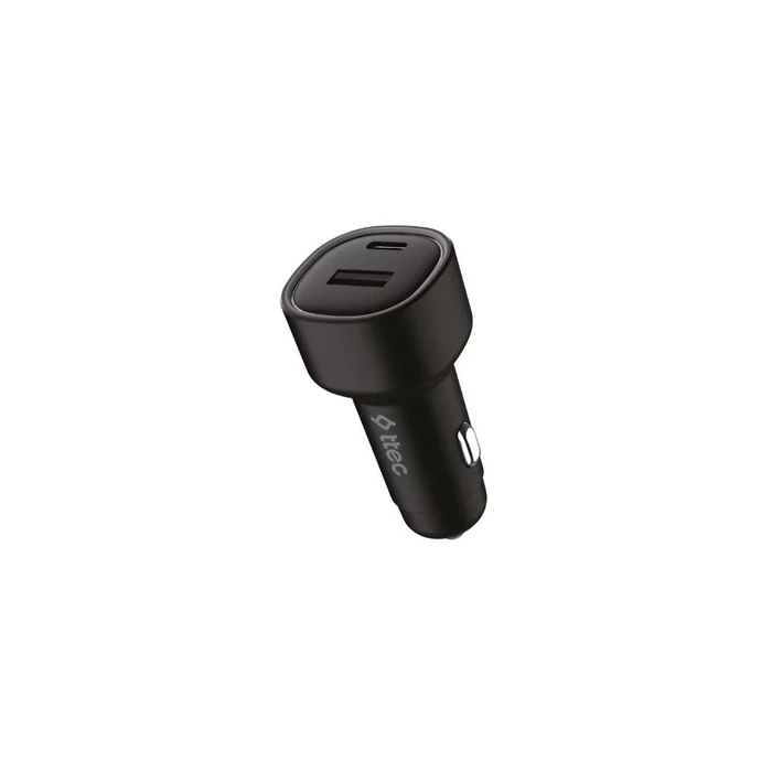ttec SmartCharger Duo PD 48W In car Fast Charger USB-C+USB-A (2CKP02S) (TTEC2CKP02S)