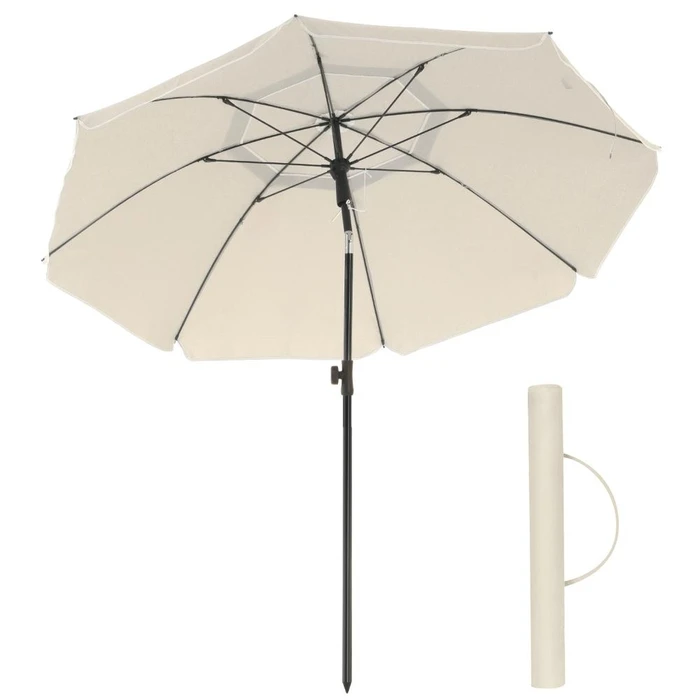 SONGMICS Garden Umbrella Beige 1 6 m