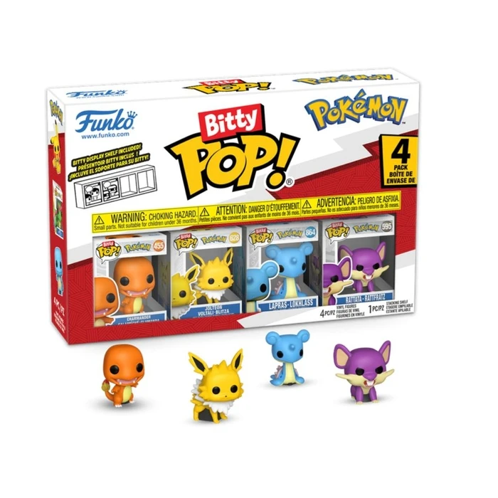 Funko Φιγούρες Bitty Pop Pokemon 4 Pack Charmander Jolteon Lapras