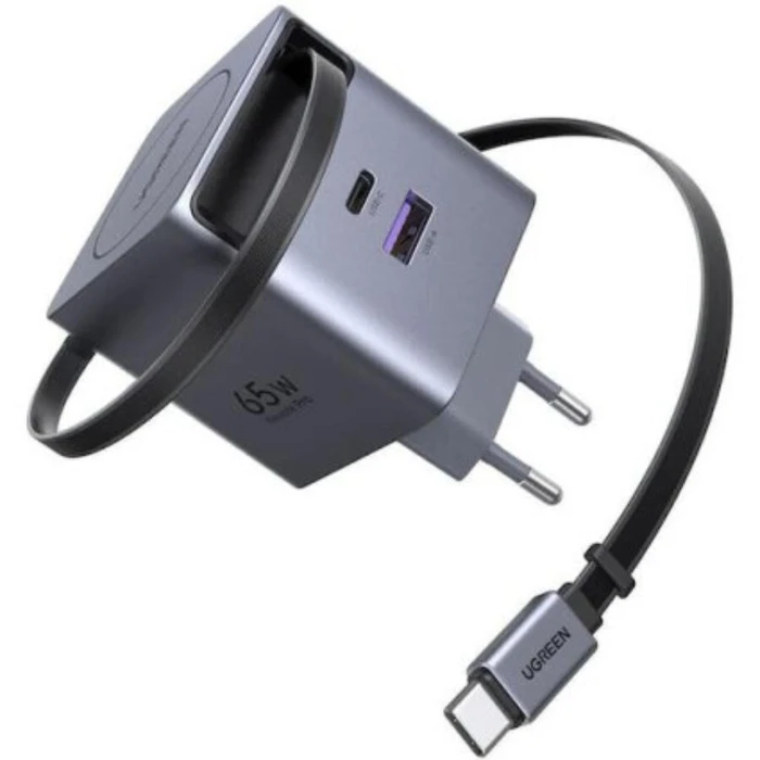 Ugreen Φορτιστής με Θύρα USB-A και Θύρα USB-C και Καλώδιο USB-C 45W