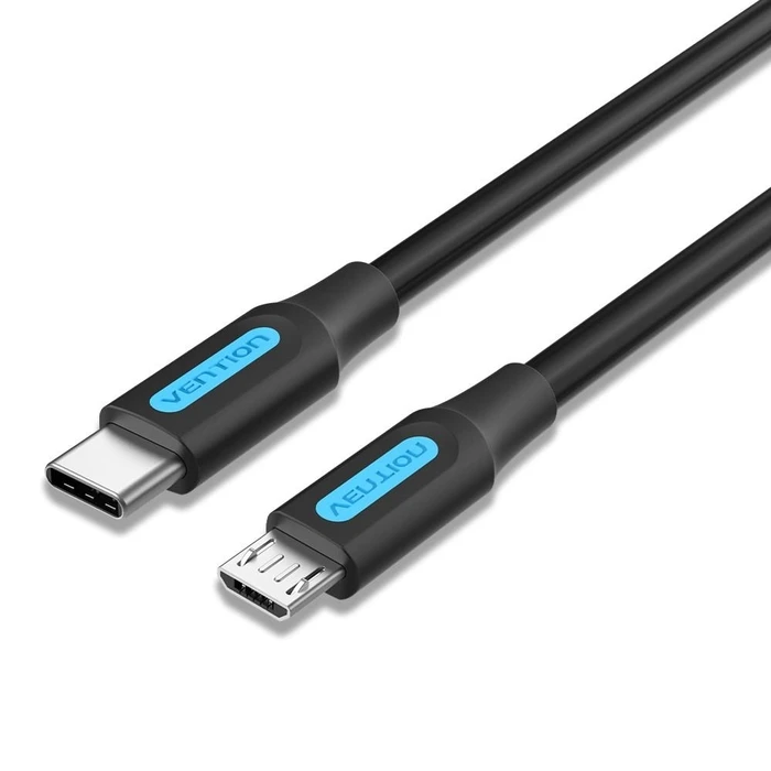 VENTION Καλώδιο USB 2.0 C Male σε Micro-B Male 2A 1.5M Μαύρο
