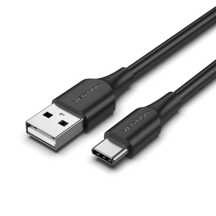 USB Cable Vention USB 3.2 Gen2 A Male to C Male 3A 1m Black CWCBF