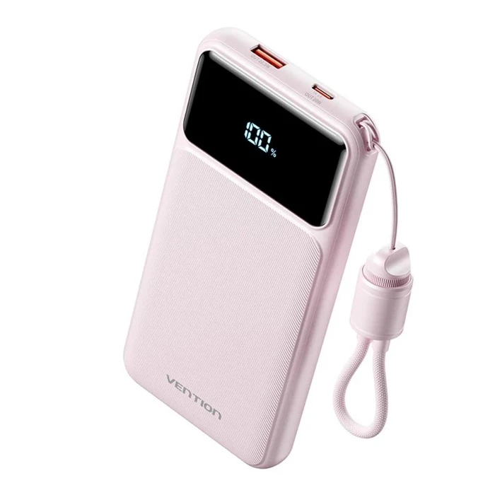 Vention XGYP0-40-TY Power Bank 20000mAh 22.5W με θύρα USB-A και USB-C (Gradient Pink)
