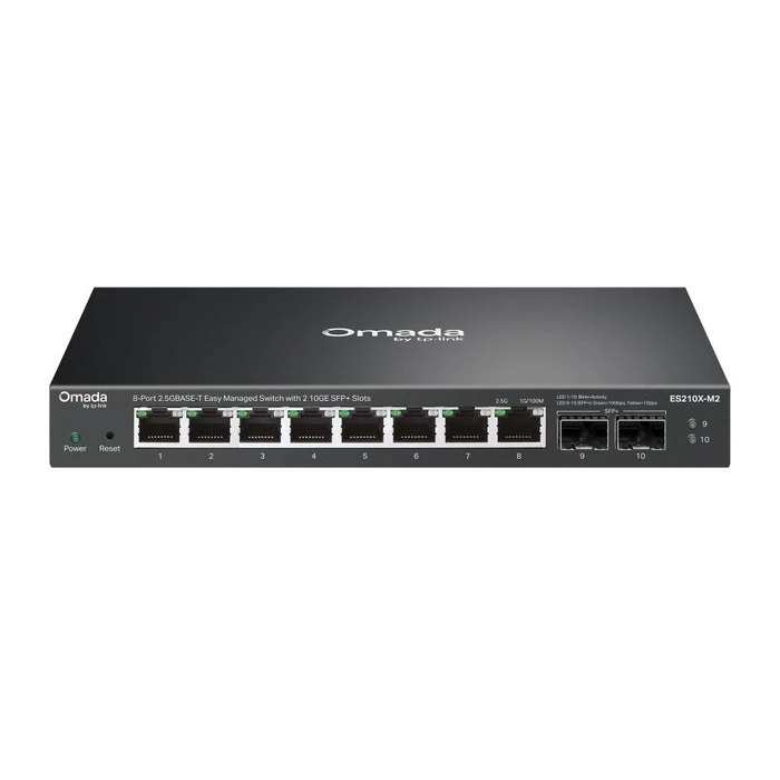 TP-Link Omada 8-Port 2.5G BASE-T Easy Managed Switch with 2 10GE SFP+ Slots (ES210X-M2) (TPES210X-M2)