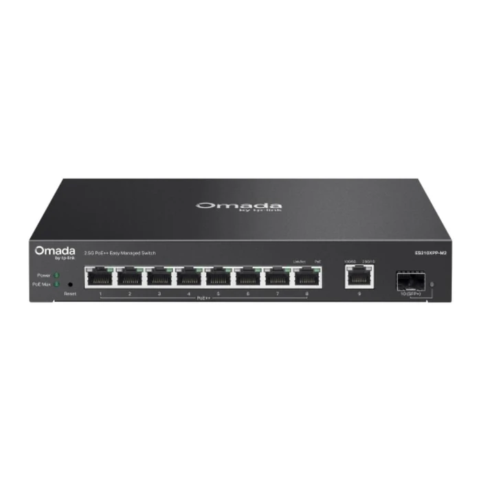 TP-Link Omada 8-Port 2.5G + 2-Port 10G Easy Managed Switch with 8-Port PoE++ (ES210XPP-M2) (TPES210XPP-M2)