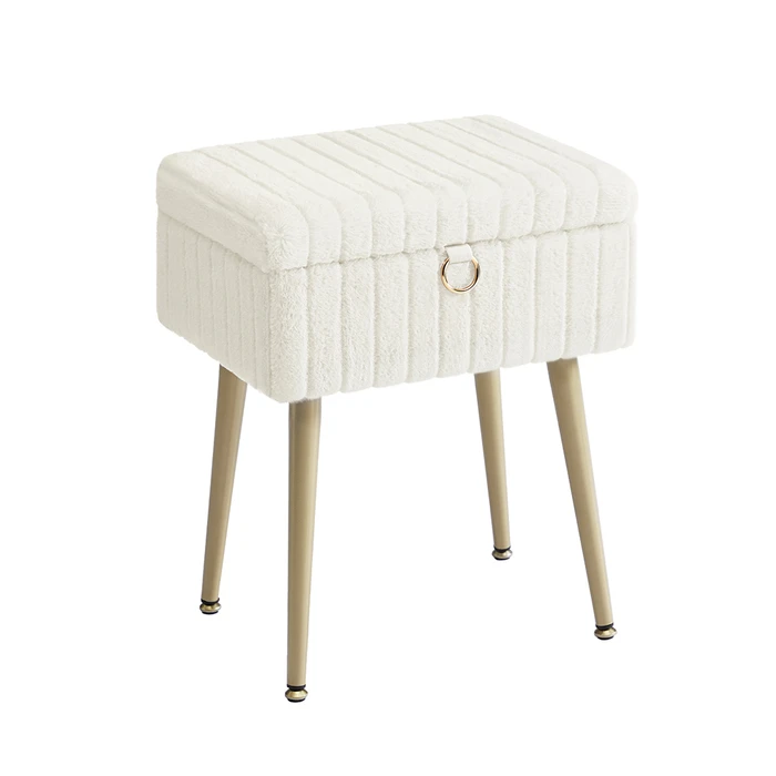 SONGMICS σκαμπό τουαλέτας Cream White LOM505WZ02