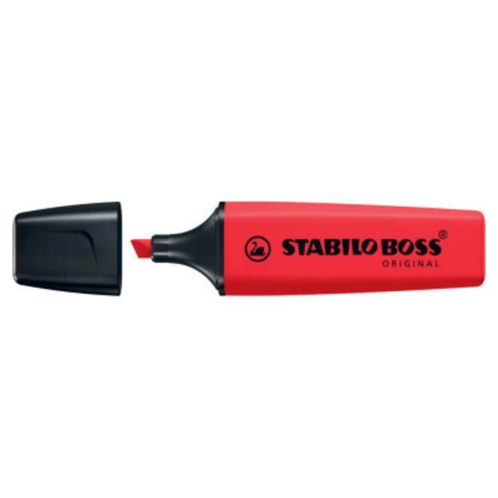 Stabilo Boss Μαρκαδόρος Υπογράμμισης Red 5mm (70/48)