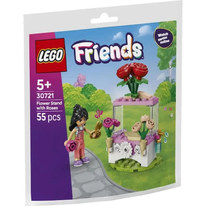LEGO Friends Περίπτερο με Τριαντάφυλλα (Polybag) 30721 — Ηλικία 5+, 55 τεμ.