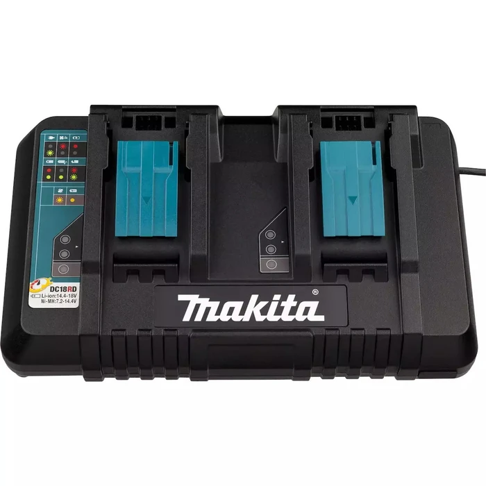 Makita Battery & Charger Set - 2x BL1860B 18V 6Ah Li‑Ion Batteries with Charger (Model 199484-8)