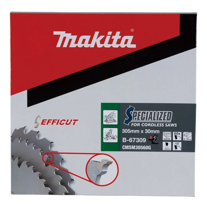 Δίσκοι κυκλικού πριονιού Makita EFFICUT Σαβέγ.305x30x60Z