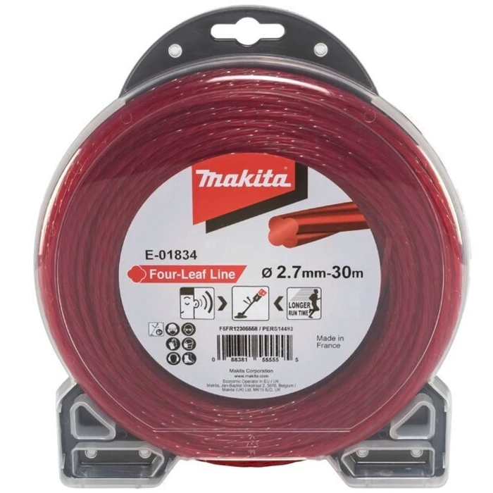 Αξεσουάρ για μηχανήματα κήπου Makita Μισινέζα Four Leaf 2,7mm x 30m E-01834
