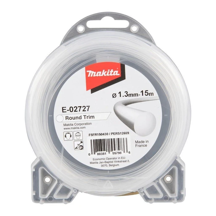 Αξεσουάρ για μηχανήματα κήπου Makita στρογγυλή μεσινέζα 1,3 mm x 15 m E-02727