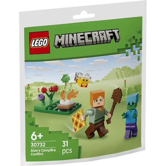 LEGO Minecraft Alex's Campfire Conflict για 6+ ετών, 31 τεμ, 30732