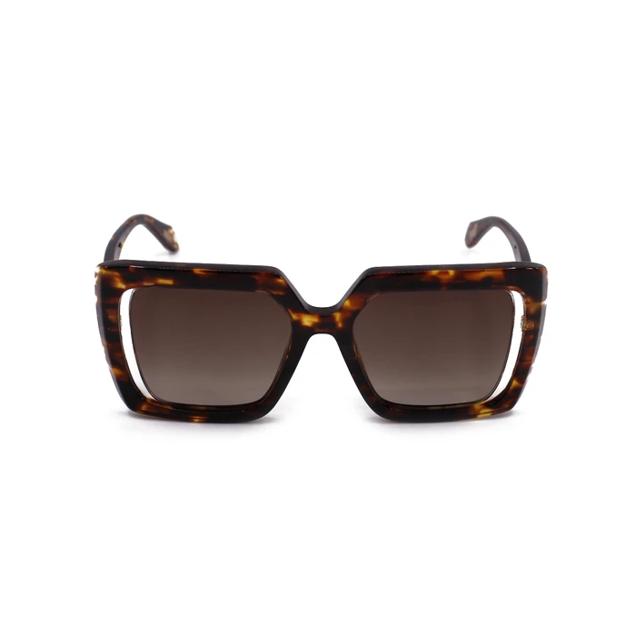 Just Cavalli Γυναικεία Γυαλιά Ηλίου με Καφέ Ταρταρούγα Κοκκάλινο Σκελετό και Καφέ Ντεγκραντέ Φακό SJC027 0829