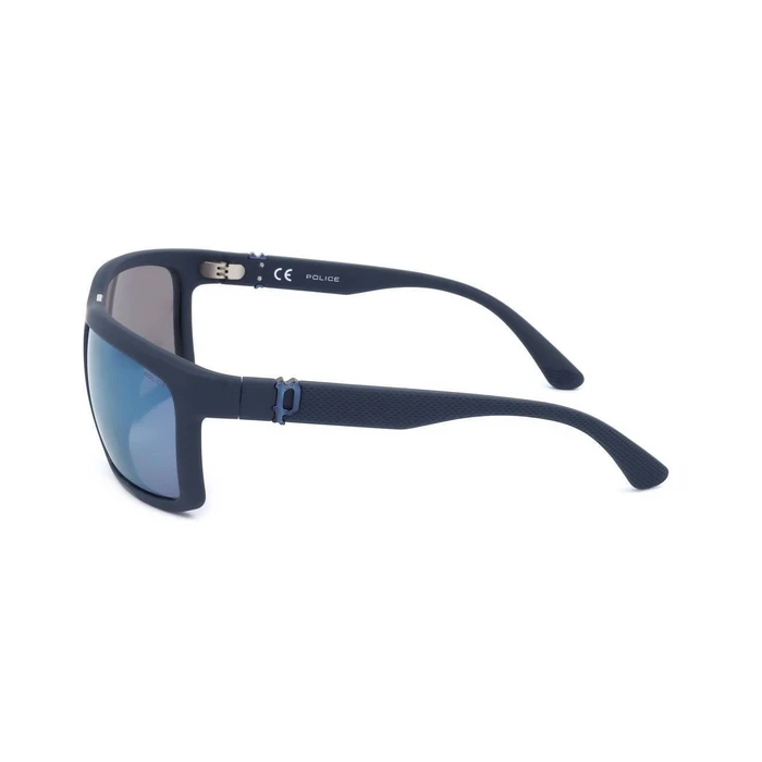 Police Ανδρικά Γυαλιά Ηλίου με Μπλε Κοκκάλινο Σκελετό και Μπλε Καθρέφτη Φακό SPLF63 06QS