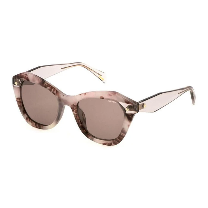 Police Γυναικεία Γυαλιά Ηλίου με Πολύχρωμο Κοκκάλινο Σκελετό και Ροζ Φακό SPLL97 0Z02