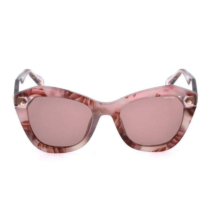 Police Γυναικεία Γυαλιά Ηλίου με Πολύχρωμο Κοκκάλινο Σκελετό και Ροζ Φακό SPLL97 0Z02