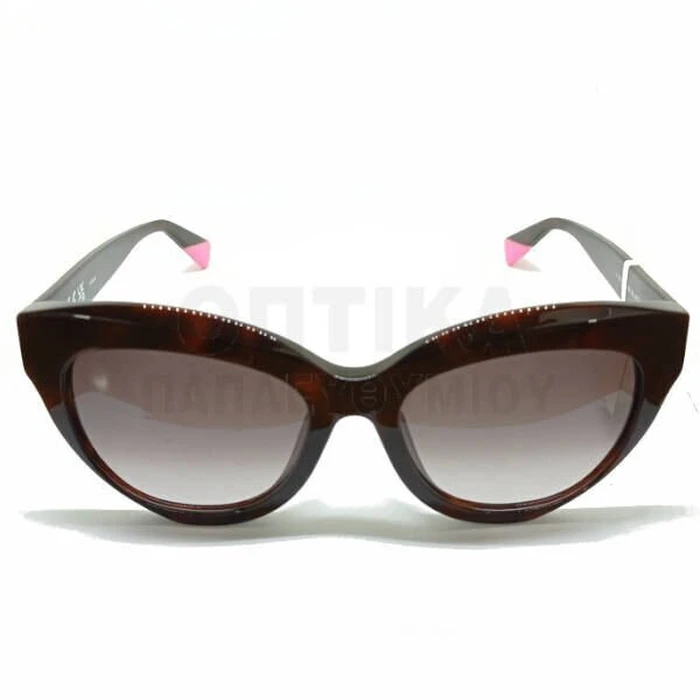 Furla Γυναικεία Γυαλιά Ηλίου με Καφέ Ταρταρούγα Κοκκάλινο Σκελετό και Γκρι Ντεγκραντέ Φακό SFU780 0752