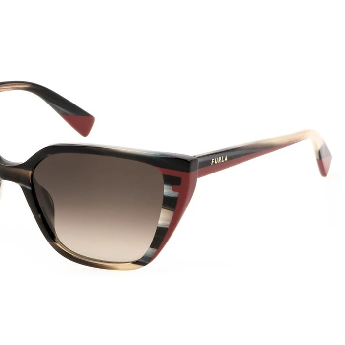 Furla Γυναικεία Γυαλιά Ηλίου με Καφέ Ταρταρούγα Κοκκάλινο Σκελετό και Καφέ Ντεγκραντέ Φακό SFU782 05GZ