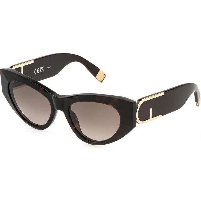 Furla Γυναικεία Γυαλιά Ηλίου με Καφέ Ταρταρούγα Κοκκάλινο Σκελετό και Καφέ Ντεγκραντέ Φακό SFU881 04BL