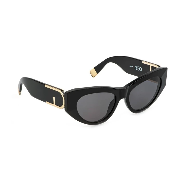 Furla 0700 Γυναικεία Γυαλιά Ηλίου με Μαύρο Κοκκάλινο Σκελετό και Μαύρο Φακό FU881 0700