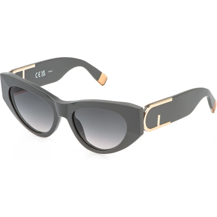 Furla Γυναικεία Γυαλιά Ηλίου με Πράσινο Κοκκάλινο Σκελετό και Πράσινο Ντεγκραντέ Φακό SFU881 0GFS