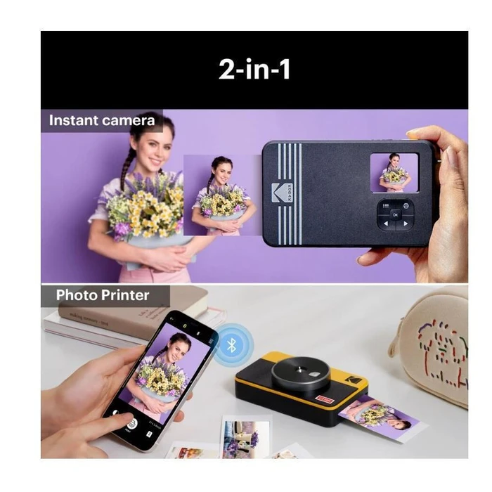 Kodak Mini Shot 2 Instant Φωτογραφική Μηχανή + 8 Sheets Retro
