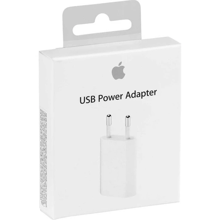 Apple Φορτιστής Τοίχου USB-A 5W Λευκός (MGN13ZM/A)