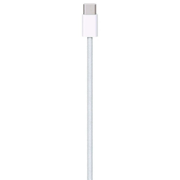 Apple πλεκτό καλώδιο USB-C σε USB-C 60W 1μ Λευκό (MQKJ3ZM/A)