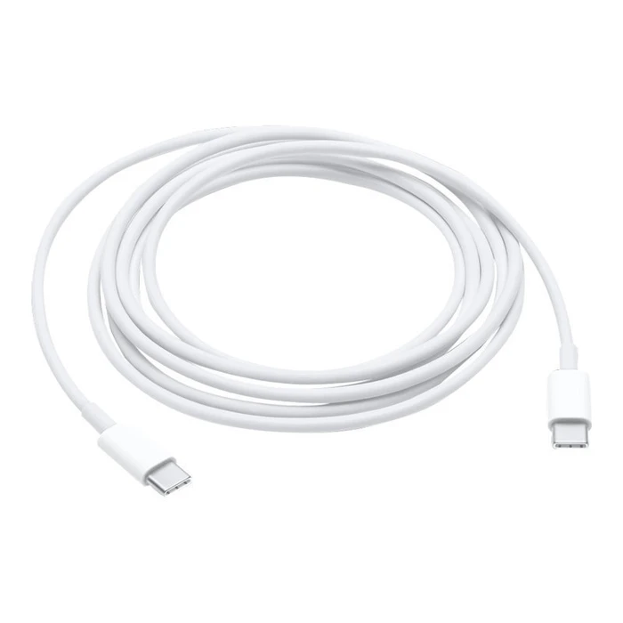 Apple πλεκτό καλώδιο USB-C σε USB-C 60W 1μ Λευκό (MQKJ3ZM/A)