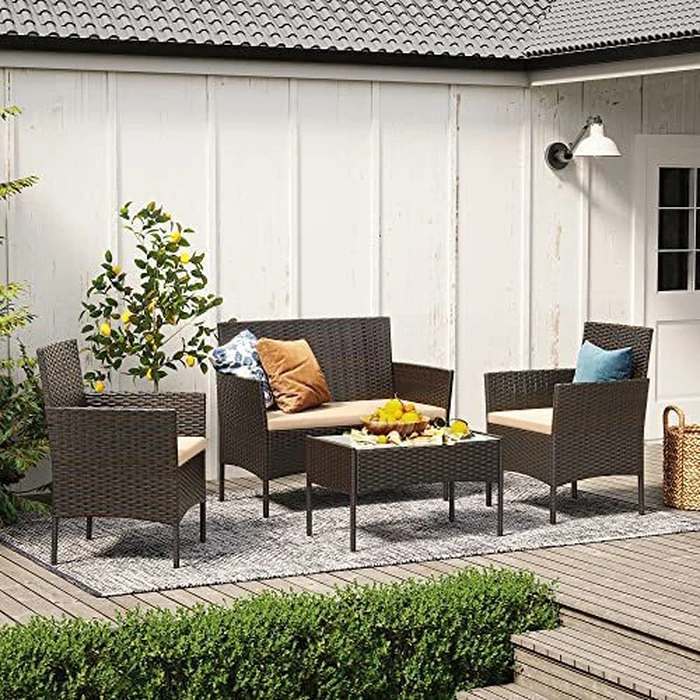 Songmics Έπιπλα Μπαλκονιού Lounge Set (GGF004K05) (SNGGGF004K05)