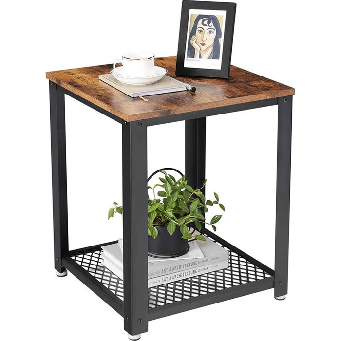 VASAGLE Auxiliary Metal Living Room Table 45 x 45 x 55 cm