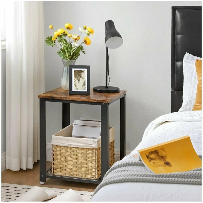 VASAGLE Βοηθητικό Μεταλλικό Τραπεζάκι Σαλονιού