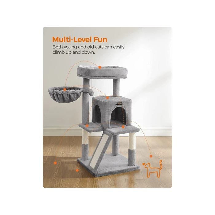Feandrea Cat Tower, Height 96 cm, for large cats (PCT51G) (FEAPCT51G)