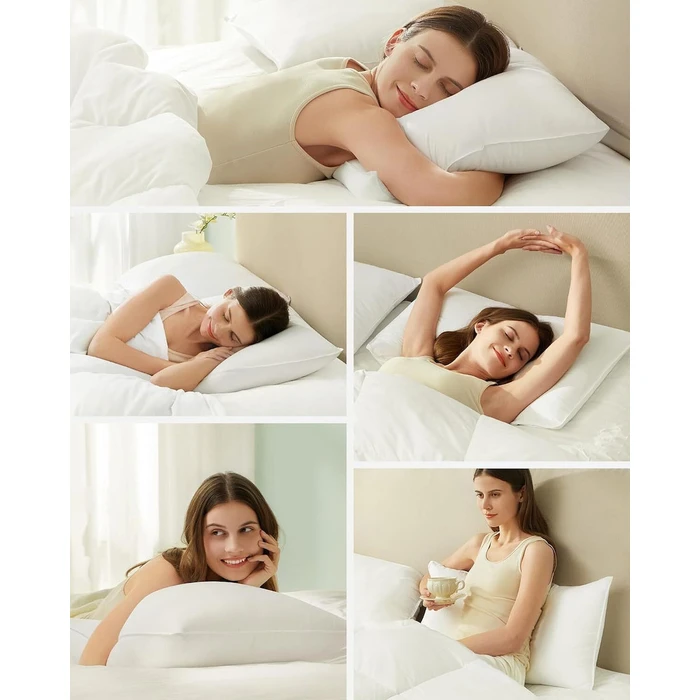 Songmics μαξιλαρι ύπνου 40 x 80 cm, βάρους 800 γραμμαρίων, λευκό (TBP001W01) (SNGTBP001W01)