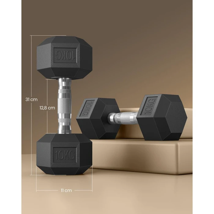 Songmics σετ 2 Αλτήρες 10 κιλών, μαύρο  (SYL010B01) (SNGSYL010B01)