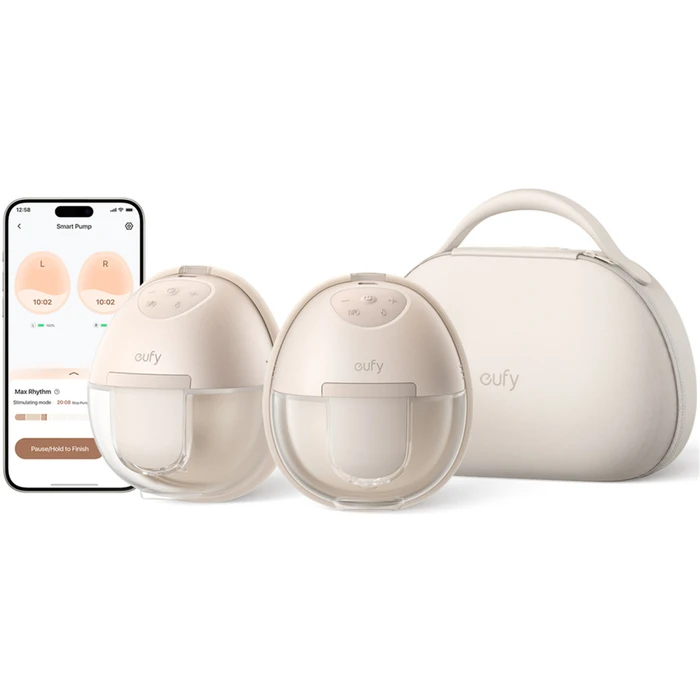 Eufy S1 Pro Ηλεκτρικό Διπλό Θήλαστρο Χωρίς BPA Μπεζ T8D04321