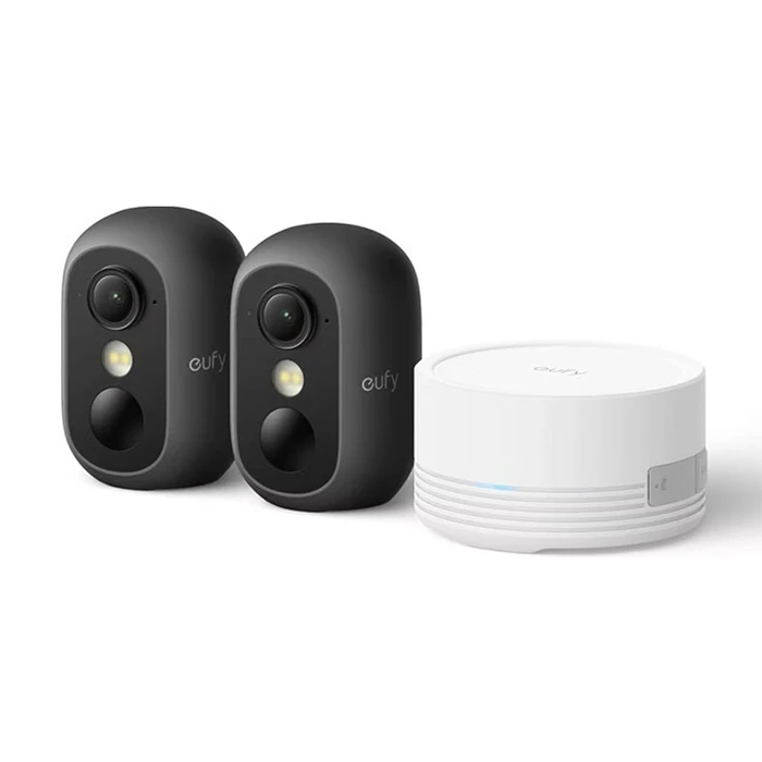 Eufy Σύστημα Παρακολούθησης eufyCam C35 2+1 Μαύρο (Control Hub) - E8110411