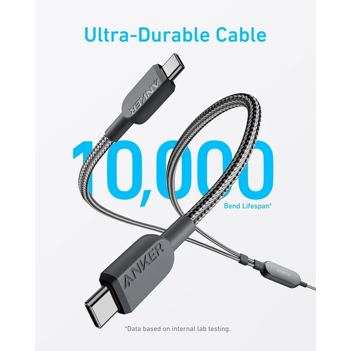 Anker USB σε Type-C Καλώδιο Μαύρο 1.2m A8895H11