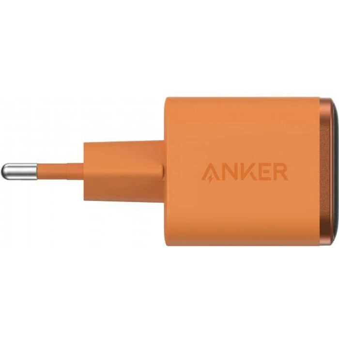 Anker Nano Φορτιστής USB-C 45W GaN (Nano Display) - Πορτοκαλί