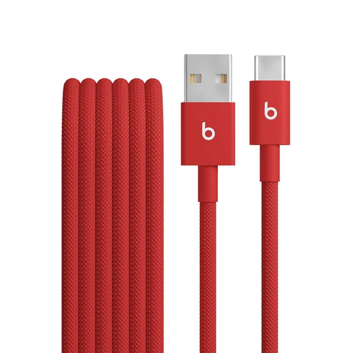 Beats πλεκτό (Braided) καλώδιο USB σε Type‑C / Lightning, Κόκκινο, 1,5 m (MFEJ4ZM/A)